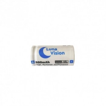 Nabíjecí baterie LunaVision CR123A (16340) Li-ion 800mAh 3,7V 2,96Wh